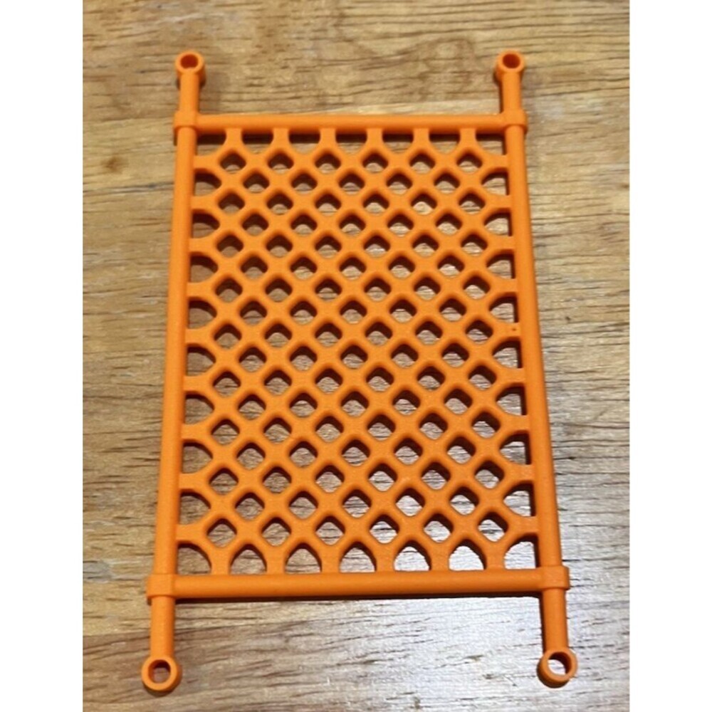 1x Lego Grid Net 8x14 Orange Soccer Climbing Backdrop Hammock 6209674 30923